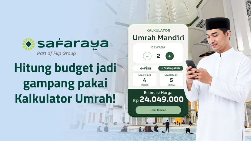 Simulasi biaya umrah mandiri dalam 1 menit